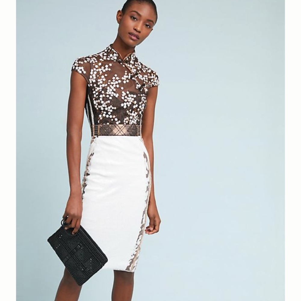 NWT ANTHROPOLOGIE BYRON LARS JASMINE COLUMN DRESS